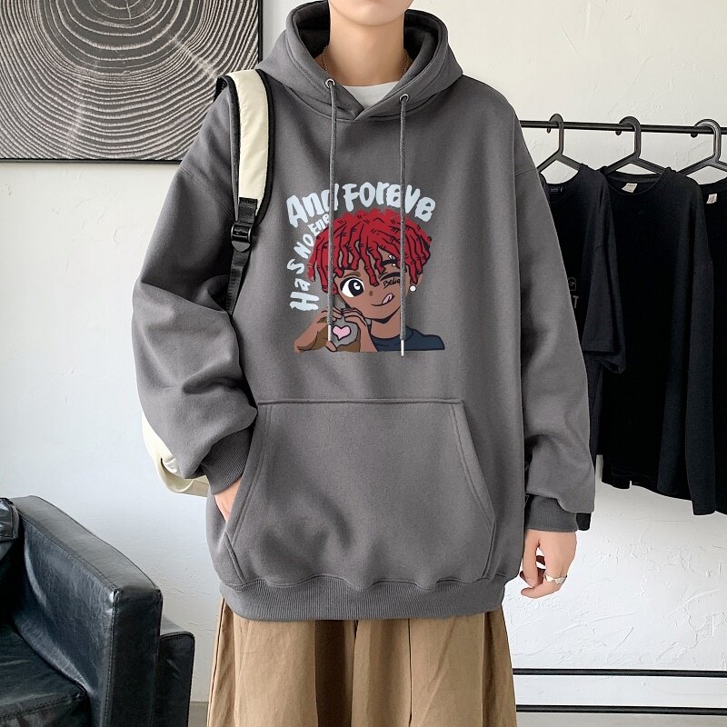 LD5675P38ins春秋季男生衣服美式重磅卫衣男oversize小众高街男潮,男装卫衣,星座510A-1