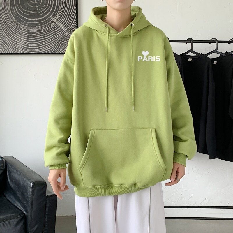 L2821P48延续潮流元素潮趣文字字母印花常规款连帽卫衣男,男装卫衣,星座510A-1