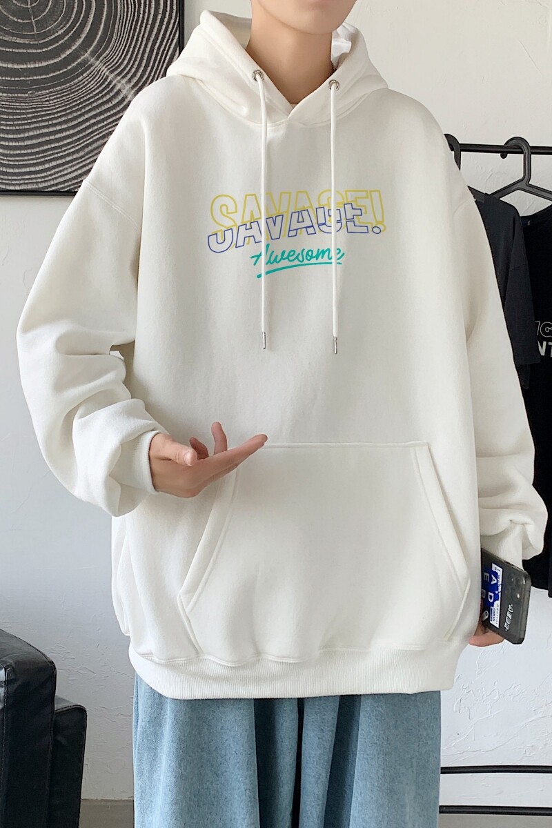 L2549P48秋装21中性纯色连帽卫衣套头宽松外套情侣装打底帽衫,男装卫衣,星座510A-1