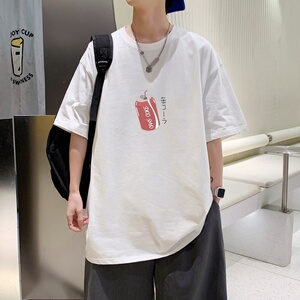 T3590P25！2023夏季男士华夫格短袖T恤透气潮牌情侣半袖图片