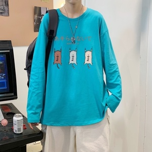 C2840P30春款长袖t恤男 青少年纯棉春季打底衫新款春装外穿春衣图片