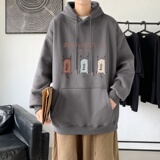 L2838P48秋冬新款卫衣男装宽松港风日系外套连帽衣服宽松卫衣，男装卫衣，星座510A-1