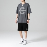TZ3669P65休闲运动套装轻奢时尚感男士短袖t恤男夏季薄款潮牌短裤，男装休闲套装，星座510A-1