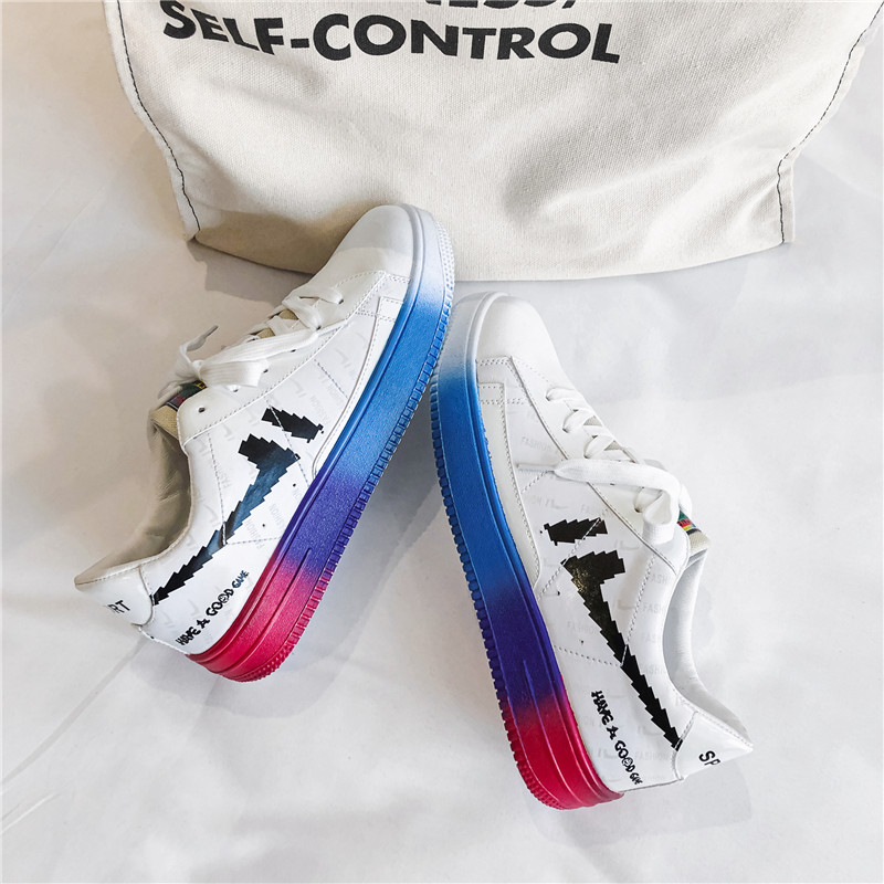 X1373P45春季学生空军一号板鞋男男鞋开拓者电玩像素夜光高帮鞋，男鞋靴子，星座614-1