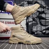 X2520P42秋新款韩版高帮男鞋男增高工装百搭潮靴子男靴复古马丁靴，男鞋马丁靴，星座614-1