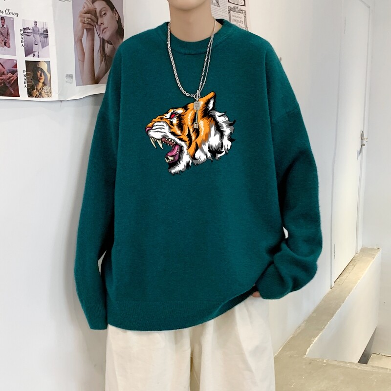 MD2892P55毛衣男韩版潮流宽松bf慵懒圆领秋男士针织衫打底线衣服图片