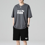 TZ3886潮牌短裤休闲运动套装轻奢时尚感男士短袖t恤男夏季薄款，男装休闲套装，星座510A-1