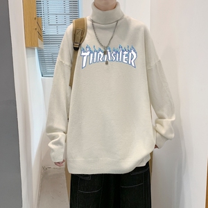 MG2841P65高领毛衣男士宽松慵懒秋冬季ins潮流百搭针织衫打底线衣图片