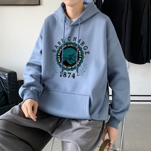 L2479P48男宽松ins潮春秋季套头衫新款连帽卫衣港风休闲外套图片