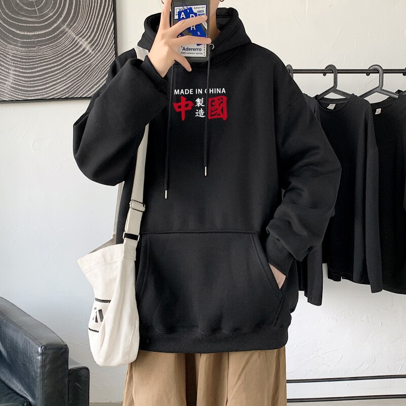 L2369P48秋装2022新款潮趣印花学生潮流男女情侣连帽卫衣图片