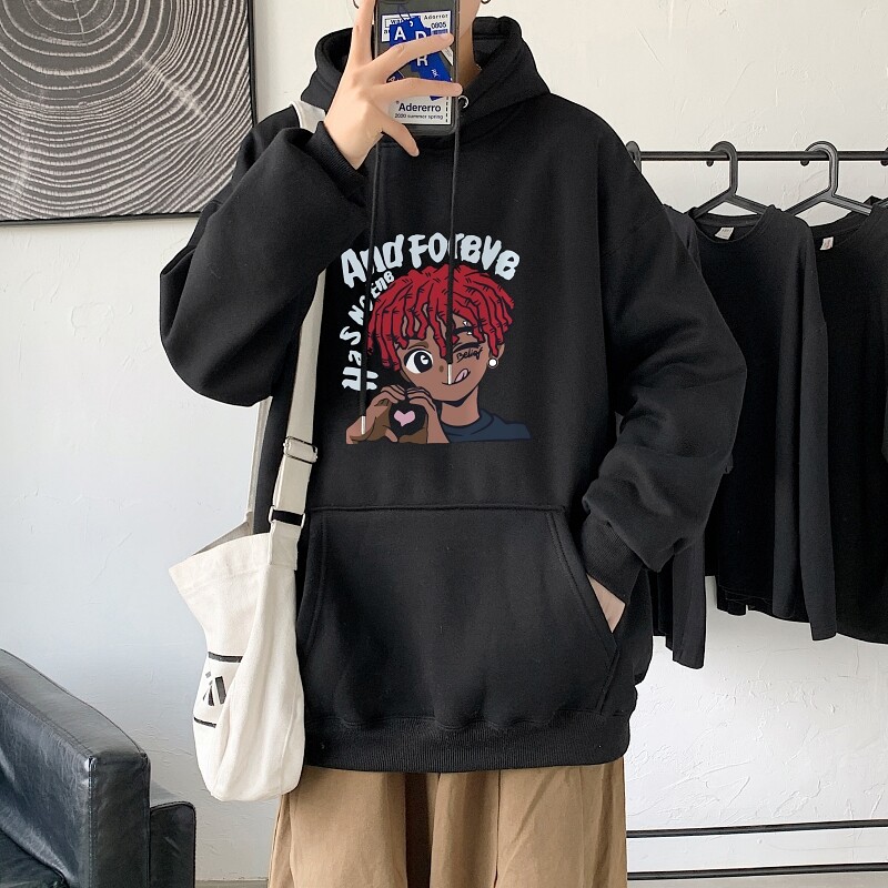 LD5675P38oversize小众高街男潮ins春秋季男生衣服美式重磅卫衣男图片