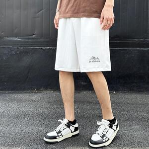DS8426P35夏季重磅工装短裤男士条纹休闲直筒裤潮流百搭五分裤子图片