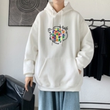 L2409P48港风2022秋冬新款大码潮男连帽情侣卫衣男连帽外套，男装卫衣，星座510A-1