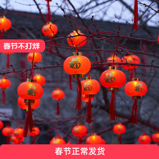 太阳能红灯笼串灯彩灯户外树上庭院小花园过年春节结婚氛围装饰灯