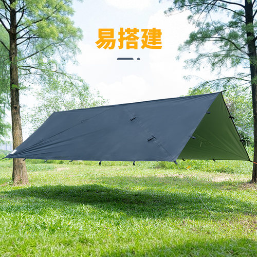 外贸出口清仓天幕涂银防晒天幕多造型战术天幕