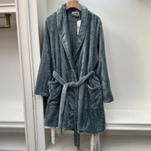 特价 6150男女浴袍春秋冬季 睡衣柔软珊瑚绒外套大童成人