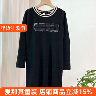 6141外贸女童长袖连衣裙春秋冬季针织裙打底裙