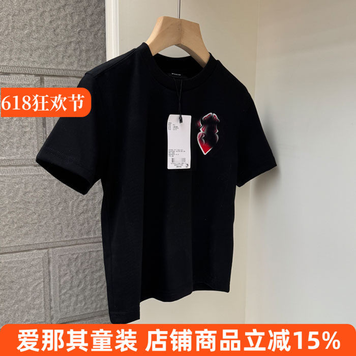 6132男女童短袖T恤衫圆领衫夏季上衣110-140cm