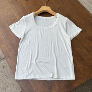 651女款短袖T恤衫夏季薄款柔软高弹力打底衫上衣160-175cm