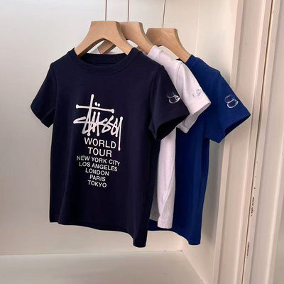 2男女童短袖T恤衫夏季休闲上衣