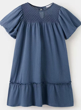 203女童短袖连衣裙夏季薄款休闲裙子110-164cm