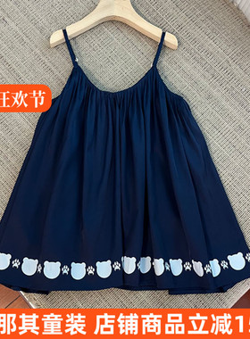 9150女童吊带连衣裙夏季薄款 微疵特价 肩带可调节