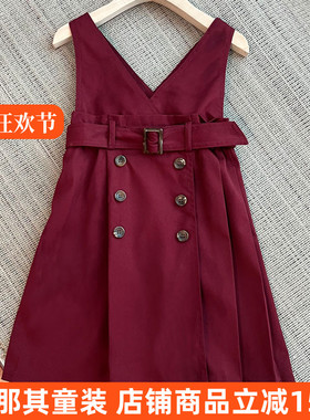 6021外贸女童连衣裙春秋冬季背心裙气质裙子 110-150cm特价！