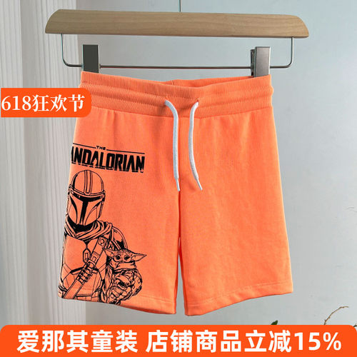 6043外贸男女童短裤夏季薄款五分裤休闲裤运动裤