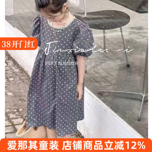 632女童短袖连衣裙夏季薄款裙子大童可亲子140-170cm