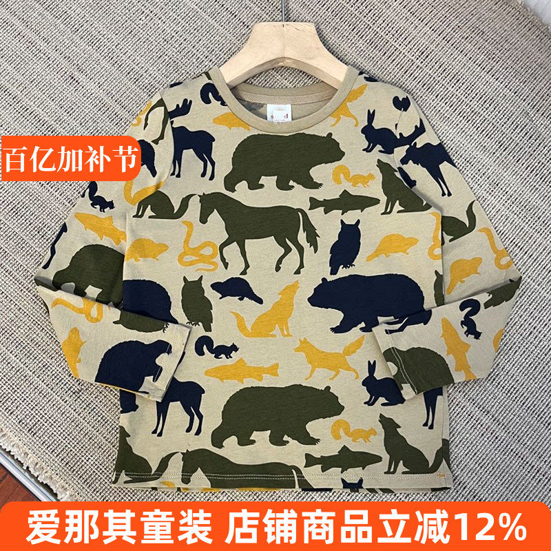 225外贸男女童长袖T恤衫春秋夏季打底衫上衣SEE*  特价！