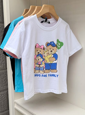 男女童短袖T恤衫夏季棉T印花上衣