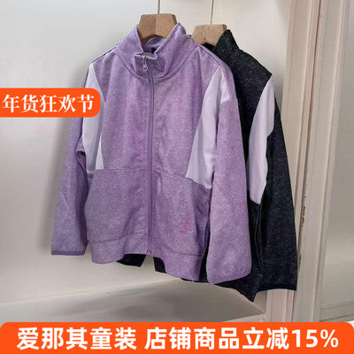 225日单女童外套春秋上衣拉链开衫 120-170cm 特价！