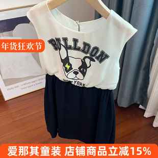 652女童无袖连衣裙夏季雪纺纱裙子 拉夏120/130cm特价！