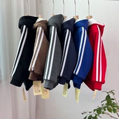 6120男女童长袖 微疵 外套秋冬羊羔连帽上衣