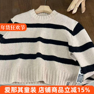 241女款毛衣秋冬针织衫短款上衣大童亲子