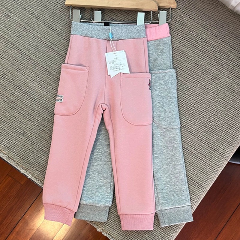 6012女童长裤秋冬加绒保暖裤休闲裤105-150cm