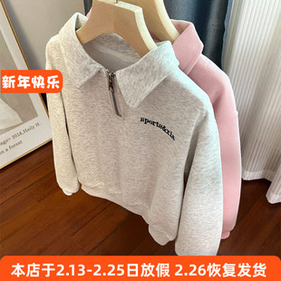 6121女童长袖卫衣春秋上衣110-150cm