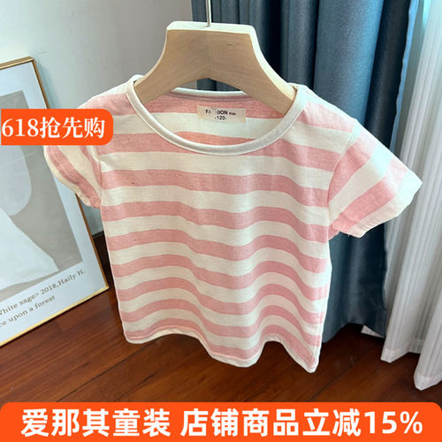 230外贸女童短袖T恤衫夏季薄款上衣 微疵！特价！