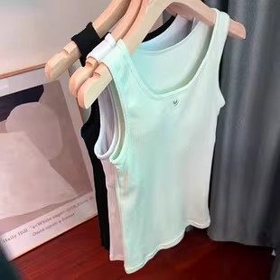 140 弹力带胸垫 165cm 薄款 645日单女童成长背心夏季