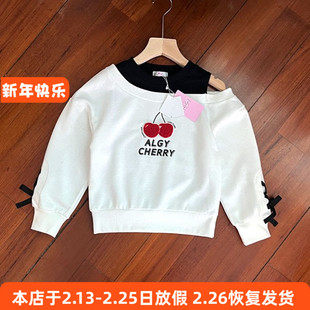 663日单女童长袖卫衣春秋毛圈上衣中大童130-160cm