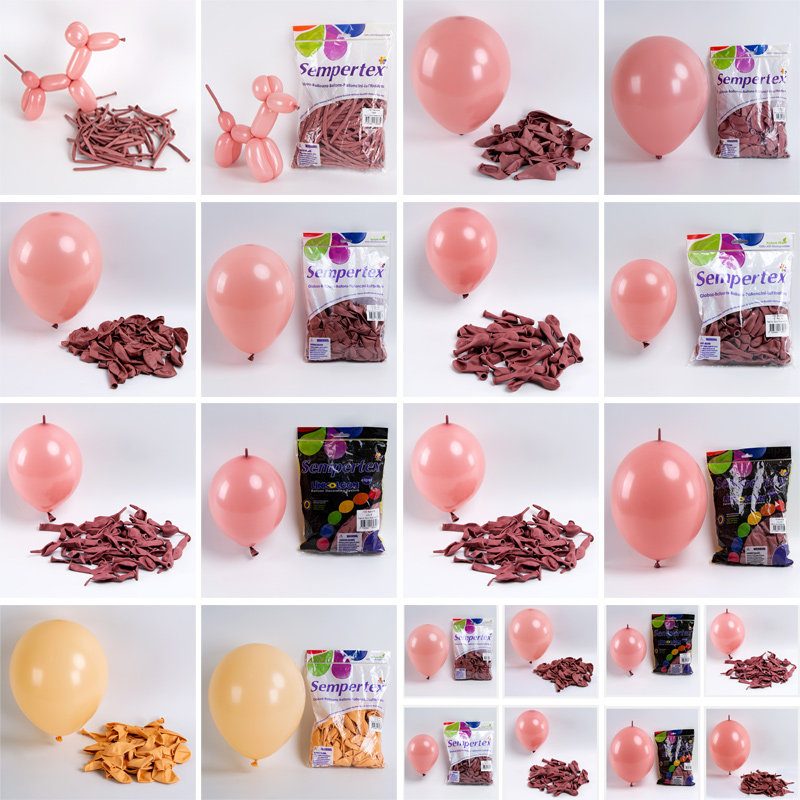 哥球标准圆形皮肤色复古豆沙粉气球新郞新娘造型卡通求婚装饰