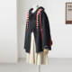 满减冬新显瘦休闲减龄学院风斗篷款 中长款 绵羊毛毛呢大衣外套FS05