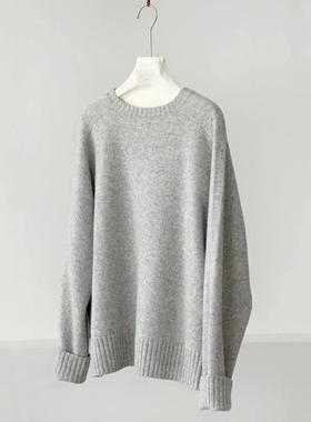 秋冬新净版女百搭羊毛针织打底衫套头叠穿灰色奶白色经典款ZZ014