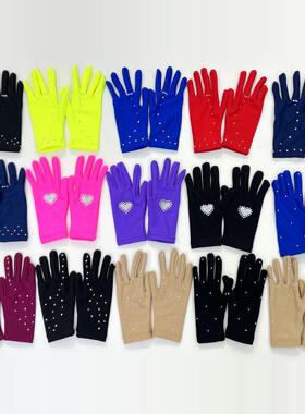 俄罗斯进口Studio Sport花样滑冰表演比赛手套防水面料加绒保暖