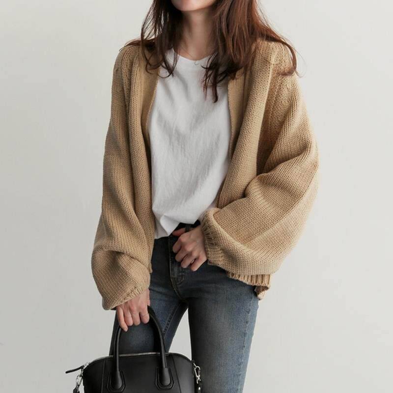 2019春装新款韩版宽松中长款毛衣开衫外套女英文字母时尚加厚针织在类目 女装/女士精品, 毛衣中 - 来自Buy2taobao.com提供专业的淘宝代购服务