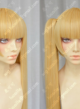 鹿可可！AKB0048收脸三齐头+双虎卡cos假发一条友歌混金