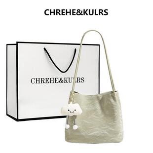 通勤包小众设计单肩手提包 新款 &水桶包包女式 夏季