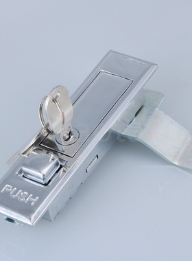 MS504-2-1按钮弹跳锁H-501-2-1铁皮柜锁 通信柜锁 配电箱门锁