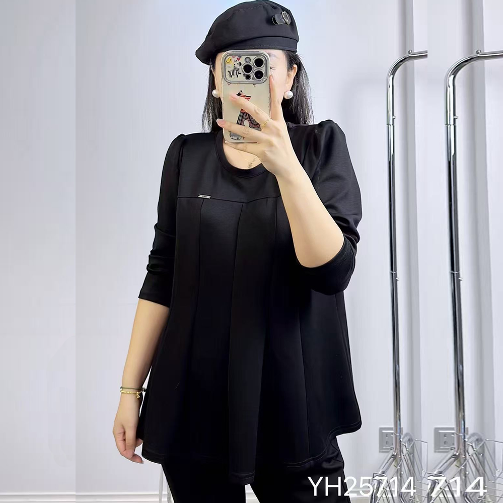 香港芸卉25714秋季加大码卫衣女T