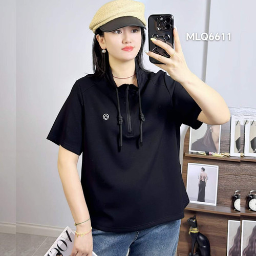 米莱奇6611夏加大码短袖T恤女胖m